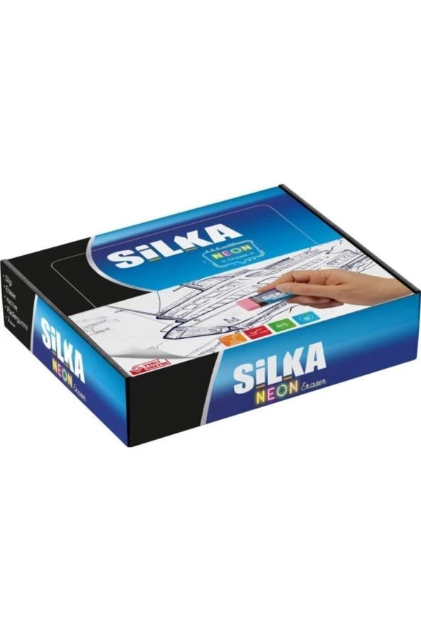 Silka Öğrenci Silgisi Neon 24 Lü Art.3 (24 Lü Paket) ürün görseli 1