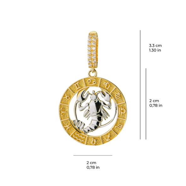 Yengeç Burç Altın Charm 2,57 gr - Resim 3