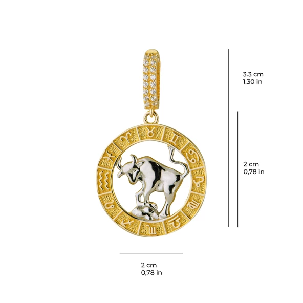Boğa Burç Altın Charm 2,86 gr - Resim 3