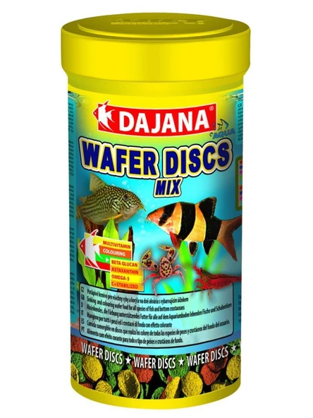 Dajana Wafers Disc Mix Akvaryum Balık Yemi 250ml 100gr ürün görseli 1