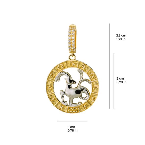 Oğlak Burç Altın Charm 2,68 gr - Resim 3