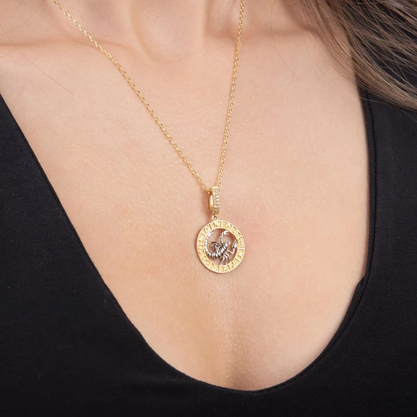 Akrep Burç Altın Charm 2,71 gr - Resim 6