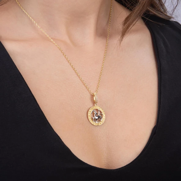 Oğlak Burç Altın Charm 2,68 gr - Resim 6