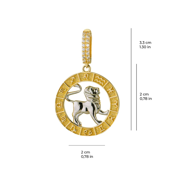 Aslan Burç Altın Charm 2,71 gr - Resim 3