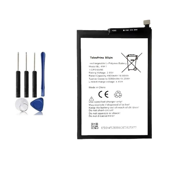 Tecno Spark 5 İle Uyumlu İthal Pil Batarya BL-49FT ürün görseli 1
