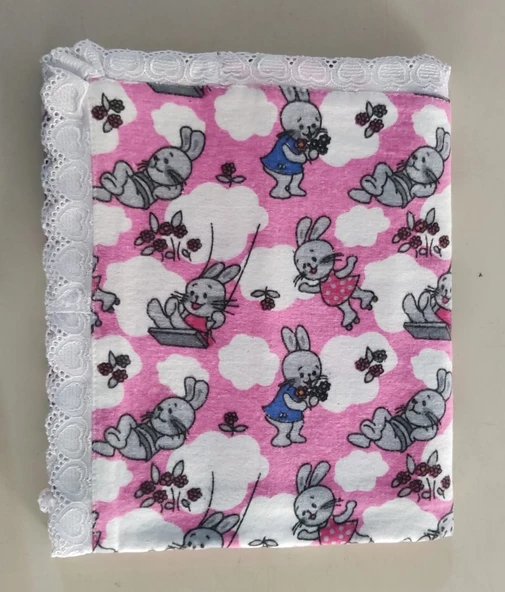 Pazen Bebek Battaniyesi 100% Pamuk 90 x 90 Ölçülerinde Pembe ürün görseli 1