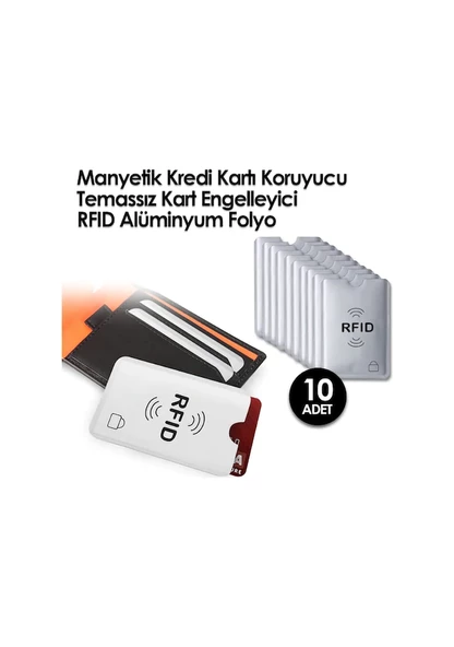 Manyetik Kredi Kartı Koruyucu Temassız Engelleyici Rfid Alüminyum N11.3036 ürün görseli 1
