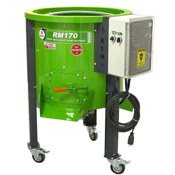 Rema RM170 Devir Ayarlı Ceviz Soyma Makinesi 90Kg/170L 220V ürün görseli 1