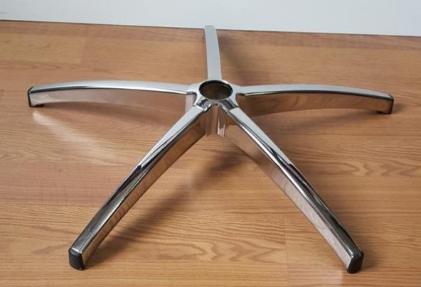 Makam Sandalyesi Krom Yıldız Ayağı Çap 65 cm 150 kg ürün görseli 1