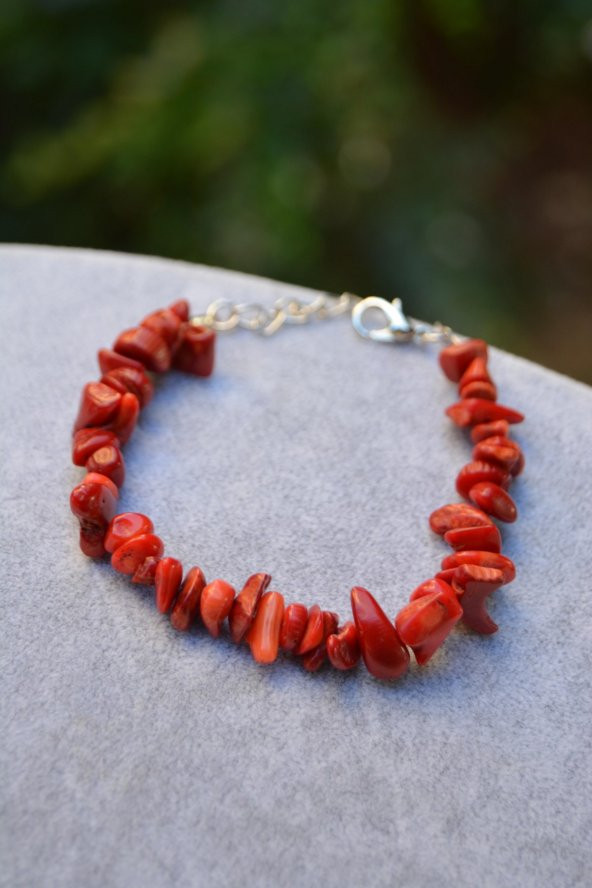 STONEAGE JEWELLERY Kırmızı Mercan Kadın Bileklik ürün görseli 1
