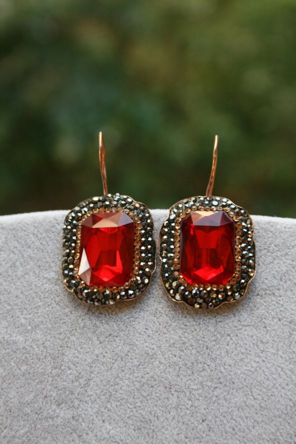 STONEAGE JEWELLERY Kristal Taşlı El Yapımı Küpe ürün görseli 1