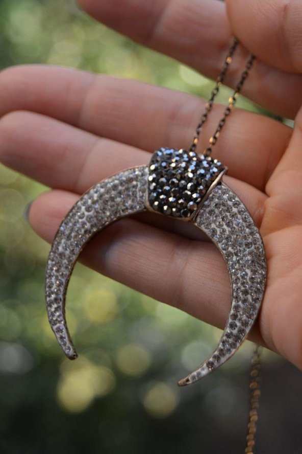 STONEAGE JEWELLERY Özel Tasarım Boynuz Bayan Kolye ürün görseli 1
