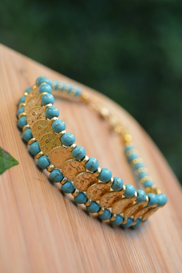 STONEAGE JEWELLERY Turkuaz TuğraIı Bileklik ürün görseli 1