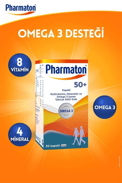 Pharmaton 50+ Plus 30 Kapsül - Resim 2