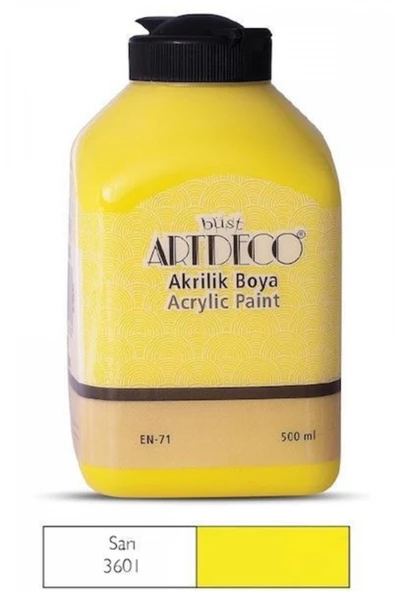 Artdeco Akrilik Boya 500ml Sarı / 3601 ürün görseli 1