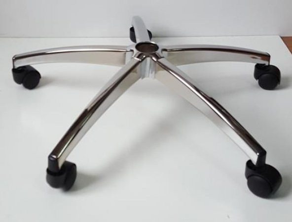 Oyuncu Koltuğu Krom Yıldız Ayak Tekerlekli Çap 64 cm 150 kg ürün görseli 1