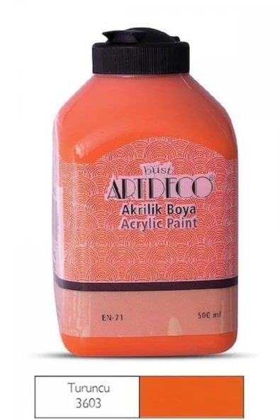 Artdeco Akrilik Boya 500ml Turuncu / 3603 ürün görseli 1