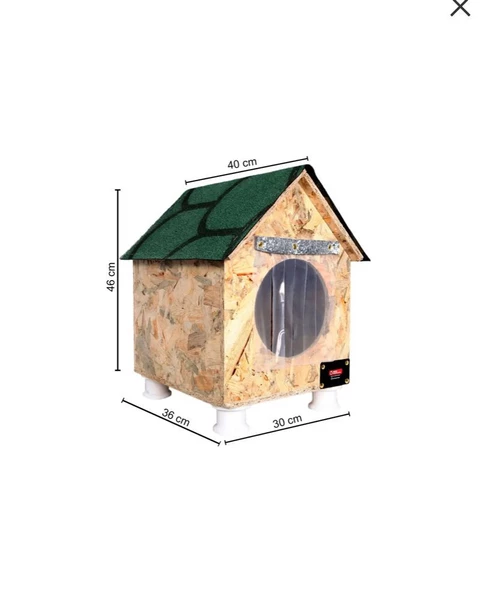 Kedi evi kedi yuvası kedi Barınağı su ve ısı yalıtımı iç ve dış mekan için 33x38x40 ürün görseli 1