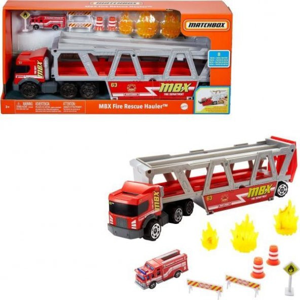 Matchbox Taşıyıcı İtfaiye Aracı Oyun Seti ürün görseli 1
