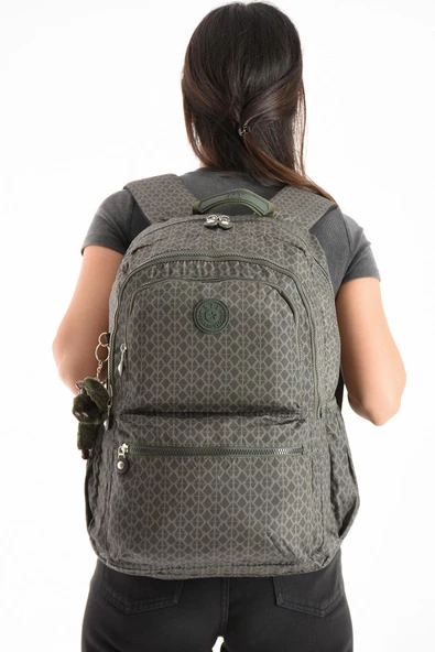 571 collections Ultra Hafif Sırt Çantası Okul Seyahat Unisex Desenli Yeşil (Model: 571-1C) ürün görseli 1
