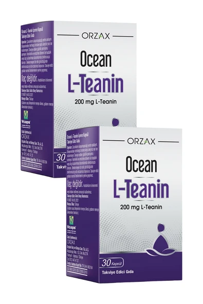 Ocean L-Teanin 200 Mg 30 Kapsül x 2 Adet ürün görseli 1