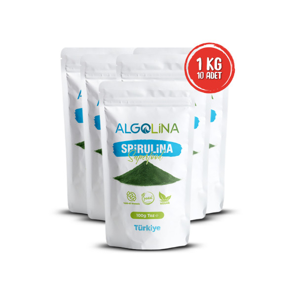 Algolina Spirulina Tozu 1 Kg - Resim 2