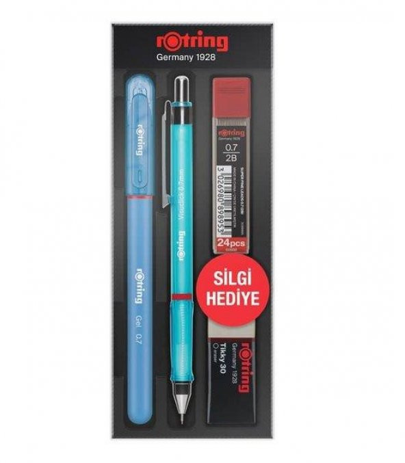 Rotring Okul Seti Visuclick+Jel 0.7 MM Mavi ürün görseli 1
