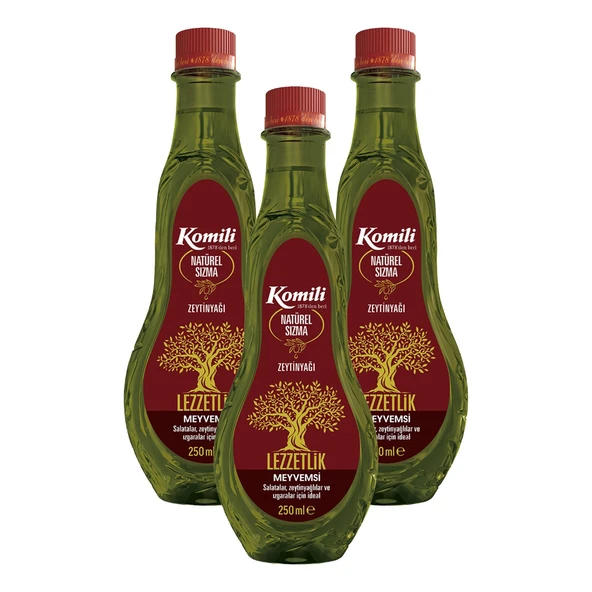 Komili Natürel Sızma Zeytinyağı 250 ml x 3 Adet ürün görseli 1