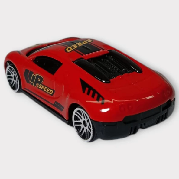 Metal Mini Arabalar  8 cm - Kırmızı - 4 - Resim 3
