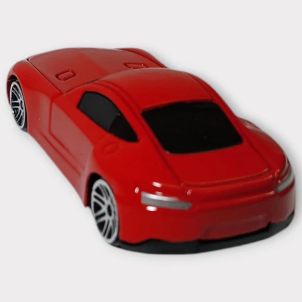 Metal Mini Arabalar  8 cm - Kırmızı - 1 - Resim 3