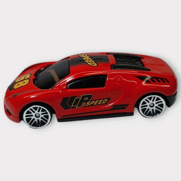 Metal Mini Arabalar  8 cm - Kırmızı - 4 - Resim 2