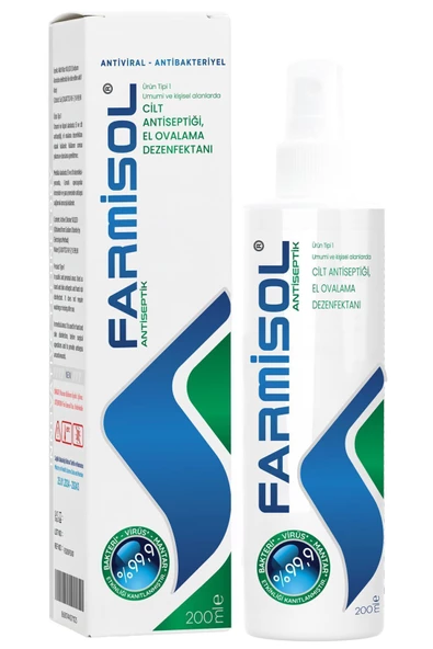 Farmisol Antiseptik 200 ml - Dezenfektan - Resim 2