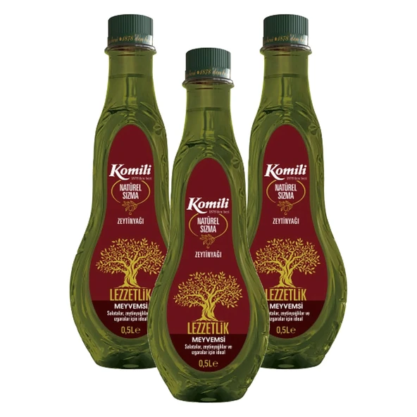 Komili Natürel Sızma Zeytinyağı 500 ml x 3 Adet ürün görseli 1