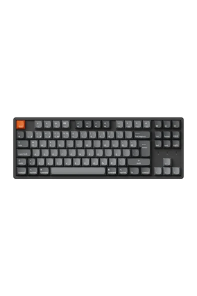 Keychron K8 Max %80 TKL RGB Türkçe Red Switch Kablosuz Alüminyum Çerçeve Karbon Siyah Mekanik Klavye ürün görseli 1