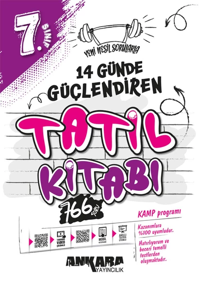 Ankara Yayıncılık 7. Sınıf 14 Günde Güçlendiren Tatil Kitabı ürün görseli 1