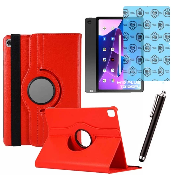 Lenovo Tab M10 Plus TB 125FU 3 Nesil Uyumlu Kılıf Ekran Koruyucu Ve Kalem Set ürün görseli 1
