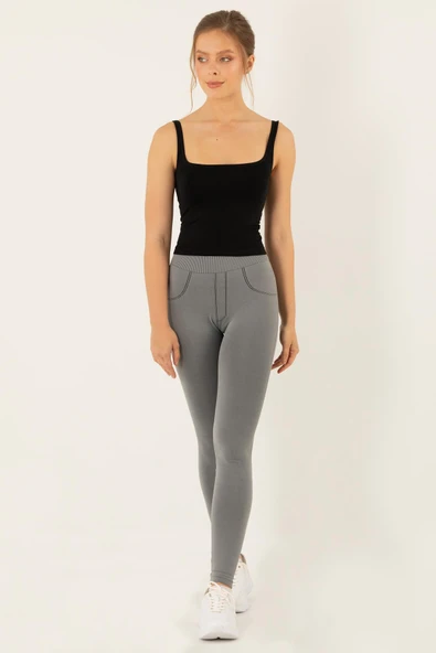Miorre Seamless Dikişsiz Crop Tişört - Resim 12