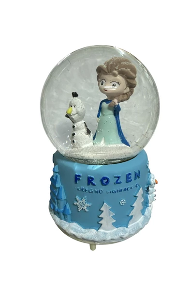 NETAVANTAJ Frozen Olaf Müzikli Işıklı Püskürtmeli Büyük Boy Kar Küresi ürün görseli 1