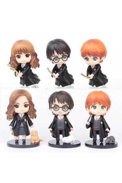 NETAVANTAJ Harry Potter, Hermione, Ron Koleksiyon Figür Seti 6 Parça ürün görseli 1
