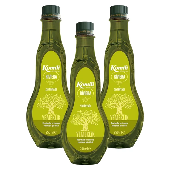 Komili Riviera Zeytinyağı 250 ml x 3 Adet ürün görseli 1