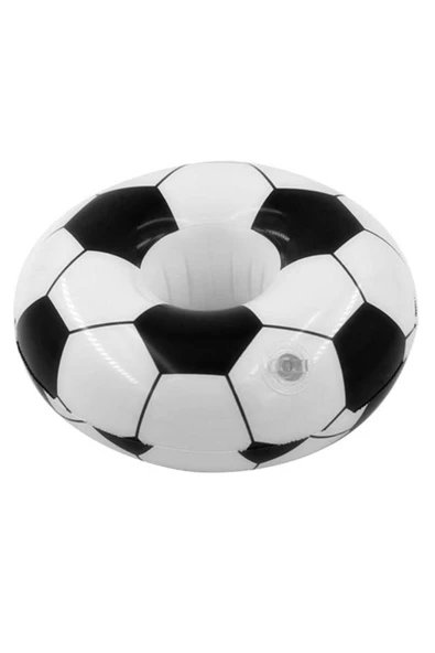 NETAVANTAJ Futbol Topu Desenli Havuz Deniz Şişme Bardak Tutucu Float Bar ürün görseli 1