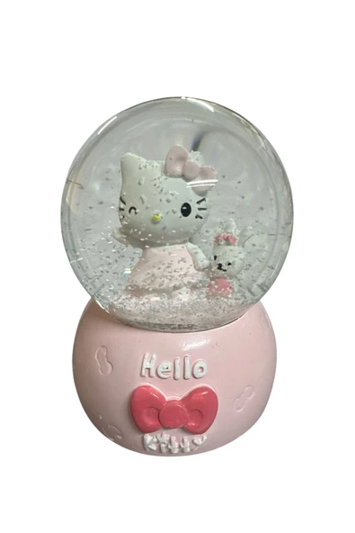 NETAVANTAJ Hello Kitty Ve Ayıcık Müzikli Işıklı Büyük Boy Kar Küresi ürün görseli 1
