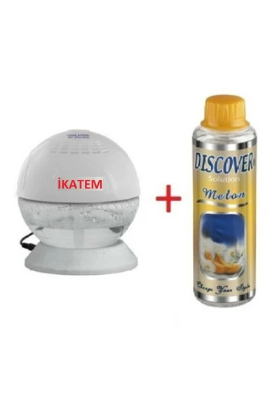 Discover Ikatem Sihirli Küre Geniş Alan Kokulandırma Makinesi Işıklı Beyaz + 1 Adet Melon Solüsyonu ürün görseli 1