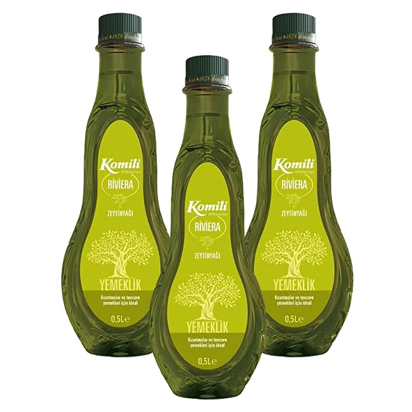 Komili Riviera Zeytinyağı 500 ml x 3 Adet ürün görseli 1