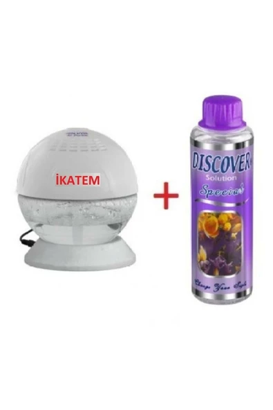 Discover Ikatem Sihirli Küre Geniş Alan Kokulandırma Makinesi Işıklı Beyaz + 1 Adet Special Solüsyonu ürün görseli 1