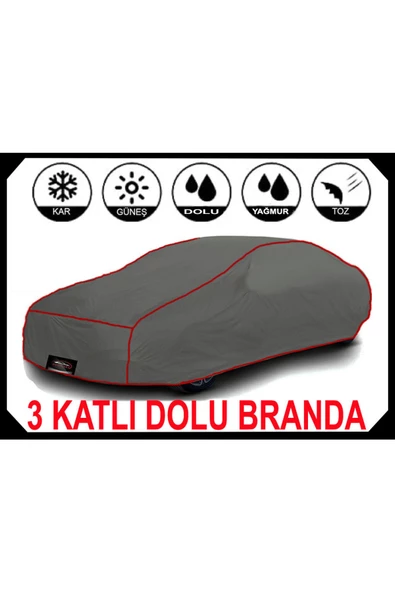 DUUCARS 3 Katlı Dolu Darbe Koruyucu HONCA ACCORD Araba Brandası oto branda araba çadırı ürün görseli 1