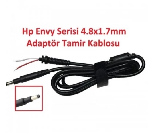 4.8mm*1.7mm Hp Notebook Adaptörü Tamir Kablosu (Kablo Ucu) HP ENVY4, ENVY6, SLEEKBOOK ürün görseli 1