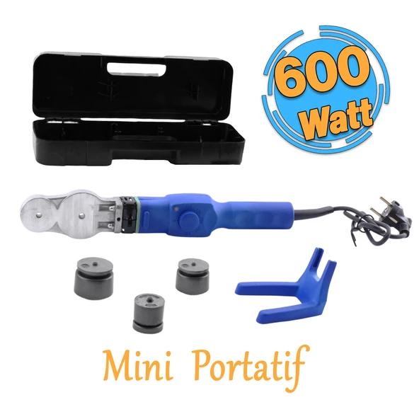 Mini Boru Kaynak Makinesi 600 W Endüstriyel Makina Pafta Seti 25 mm 20 mm 32 mm PPRC Pvc Plastik ürün görseli 1