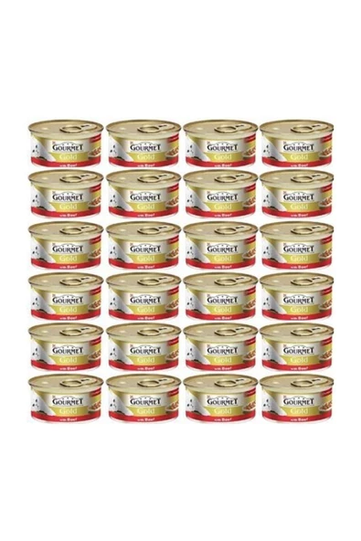 Gourmet Gold Parça Etli Soslu Sığır Etli Kedi 85gr 24 ADET ürün görseli 1