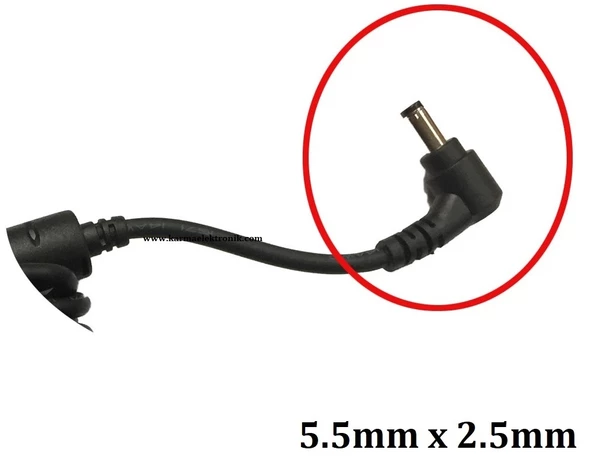 5.5mm*2.5mm Standart Uc Notebook Adaptörü Tamir Kablosu (150W-180W ve Üzeri) ürün görseli 1